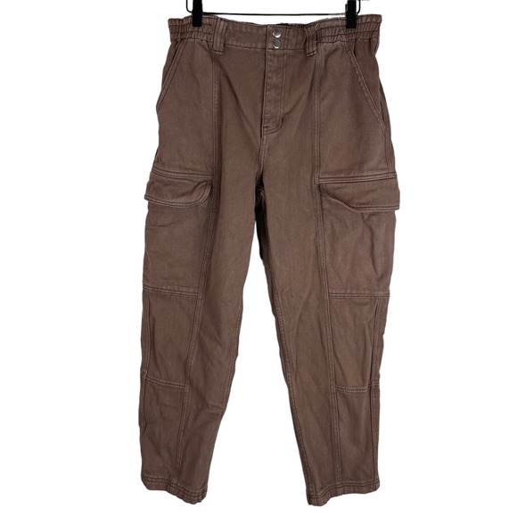 PacSun Denim - PacSun Elastic Waist Cargo denim pants brown high rise size large